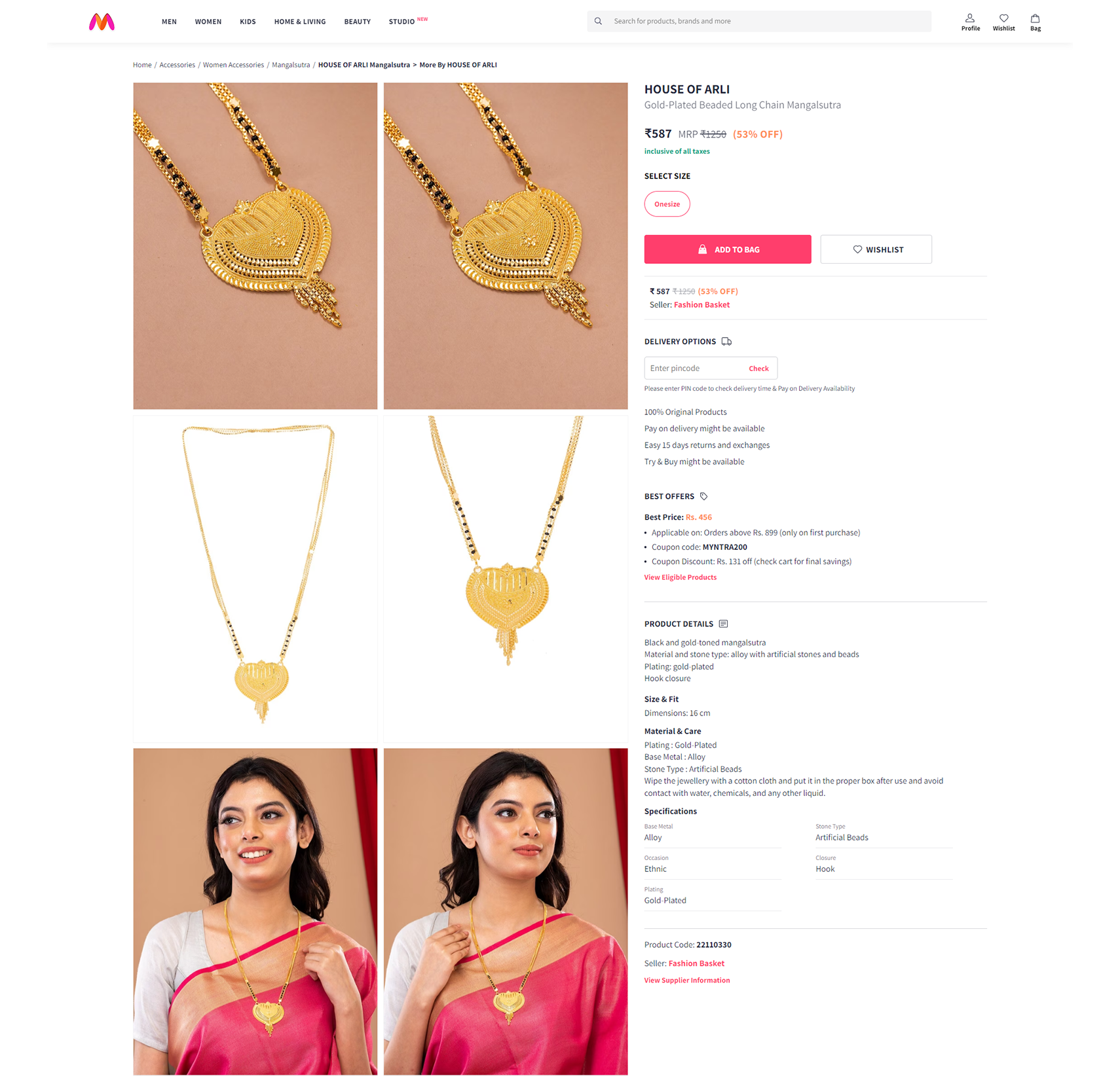Myntra Approved photographer for Jewelry shoot in kolkata